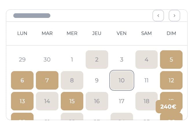 Gestion dynamique des prix et calendrier